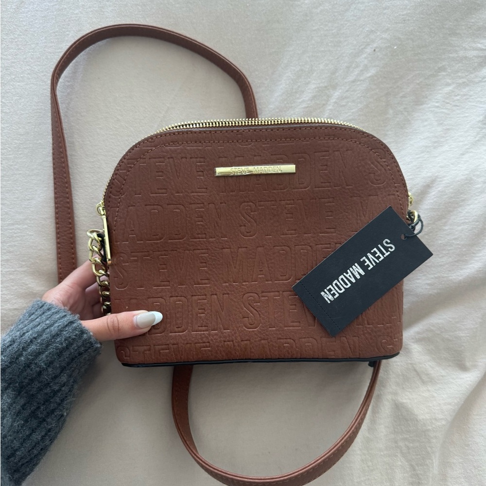 steve madden brown crossbody purse